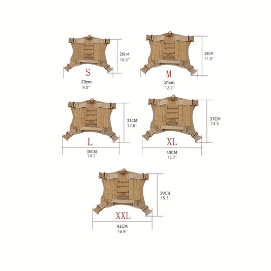 Tactical Dog Harness And Leash Set For Medium and Large Dogs