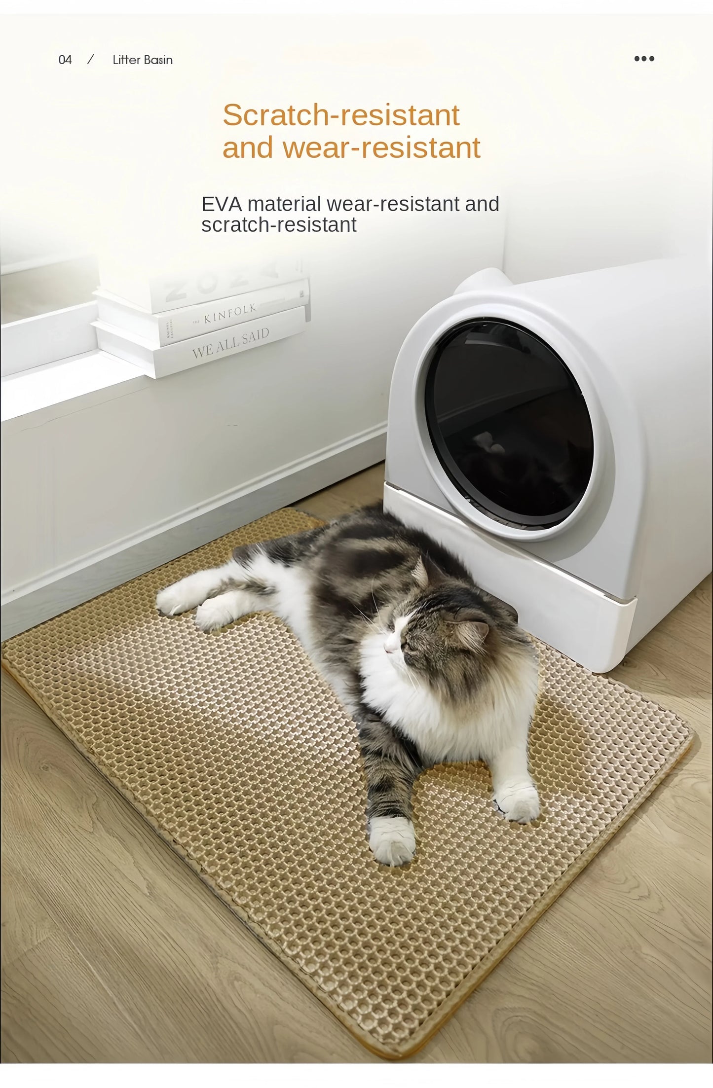 Waterproof Large Double Layer Cat Litter Mat And Box