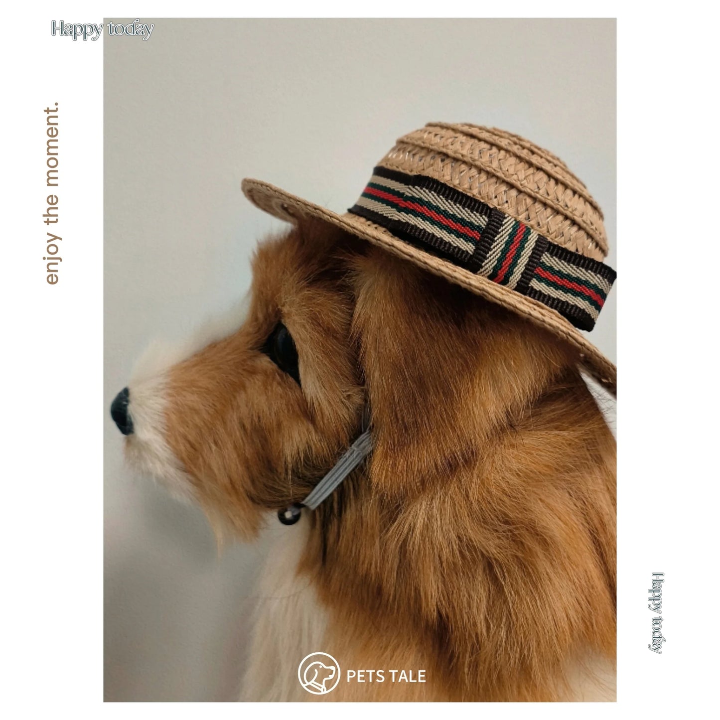Premium Dog Straw Hat