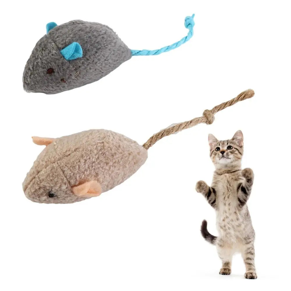 2pcs Soft Interactive Cat Toy