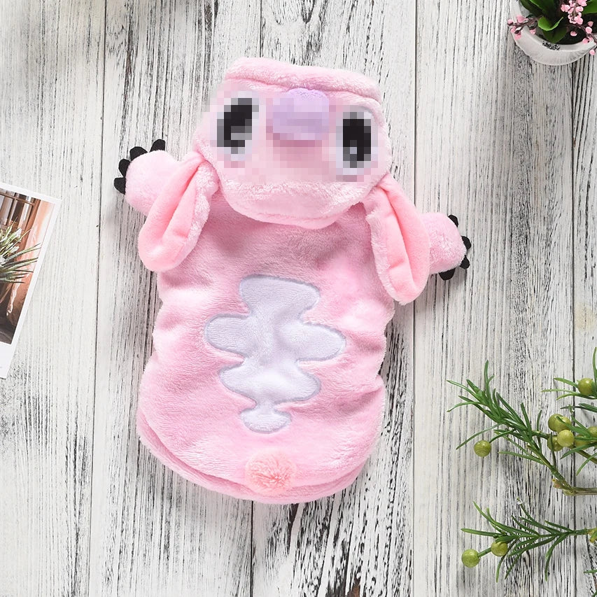 Samoyed dog clothes Winter Blue/Pink Large pajamas