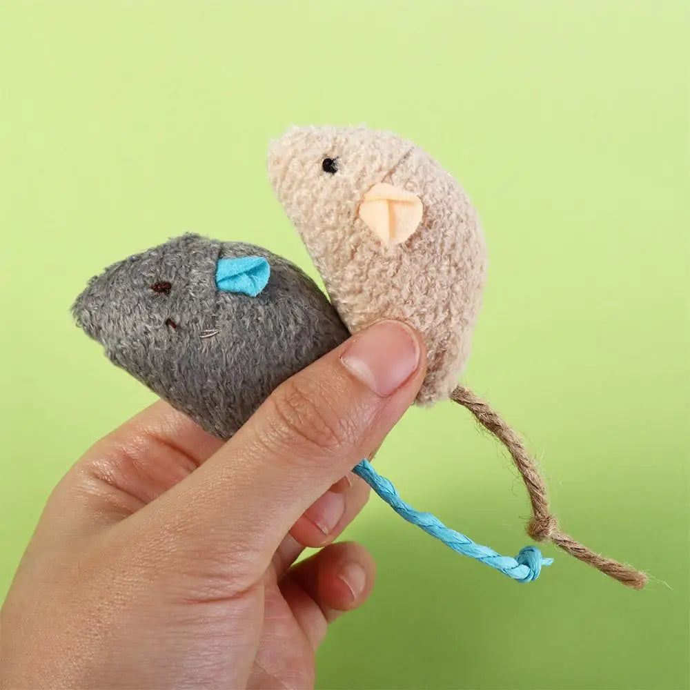 2pcs Soft Interactive Cat Toy