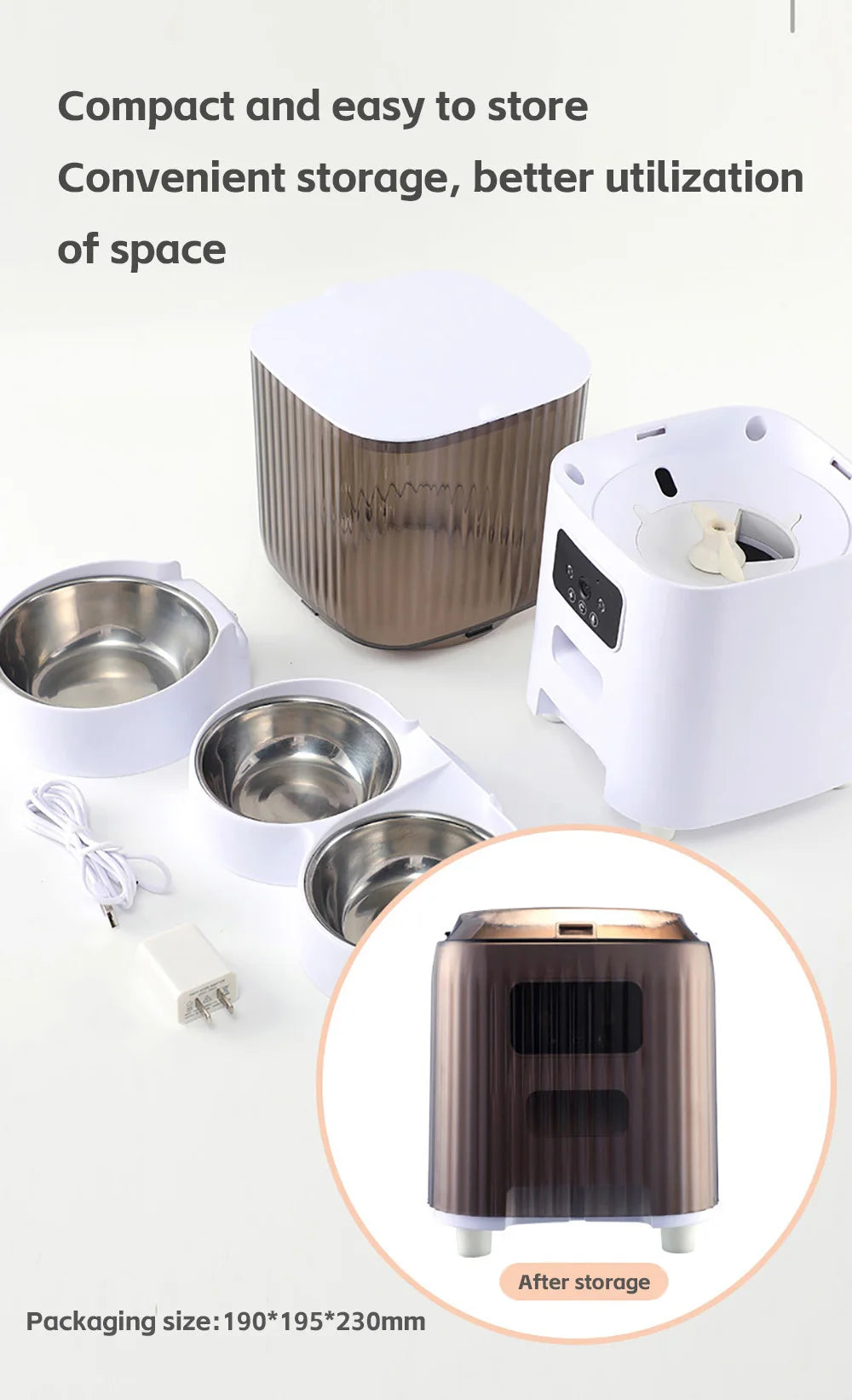 5L Double Bowls Smart Automatic Feeder With Camera