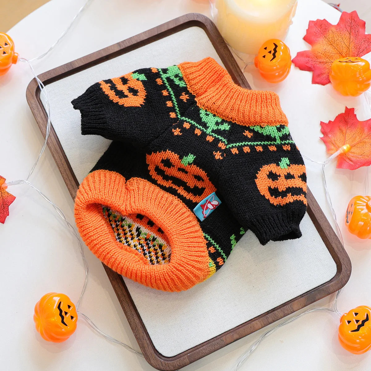Pumpkin Patterns Cosplay Makeup Party Sweater