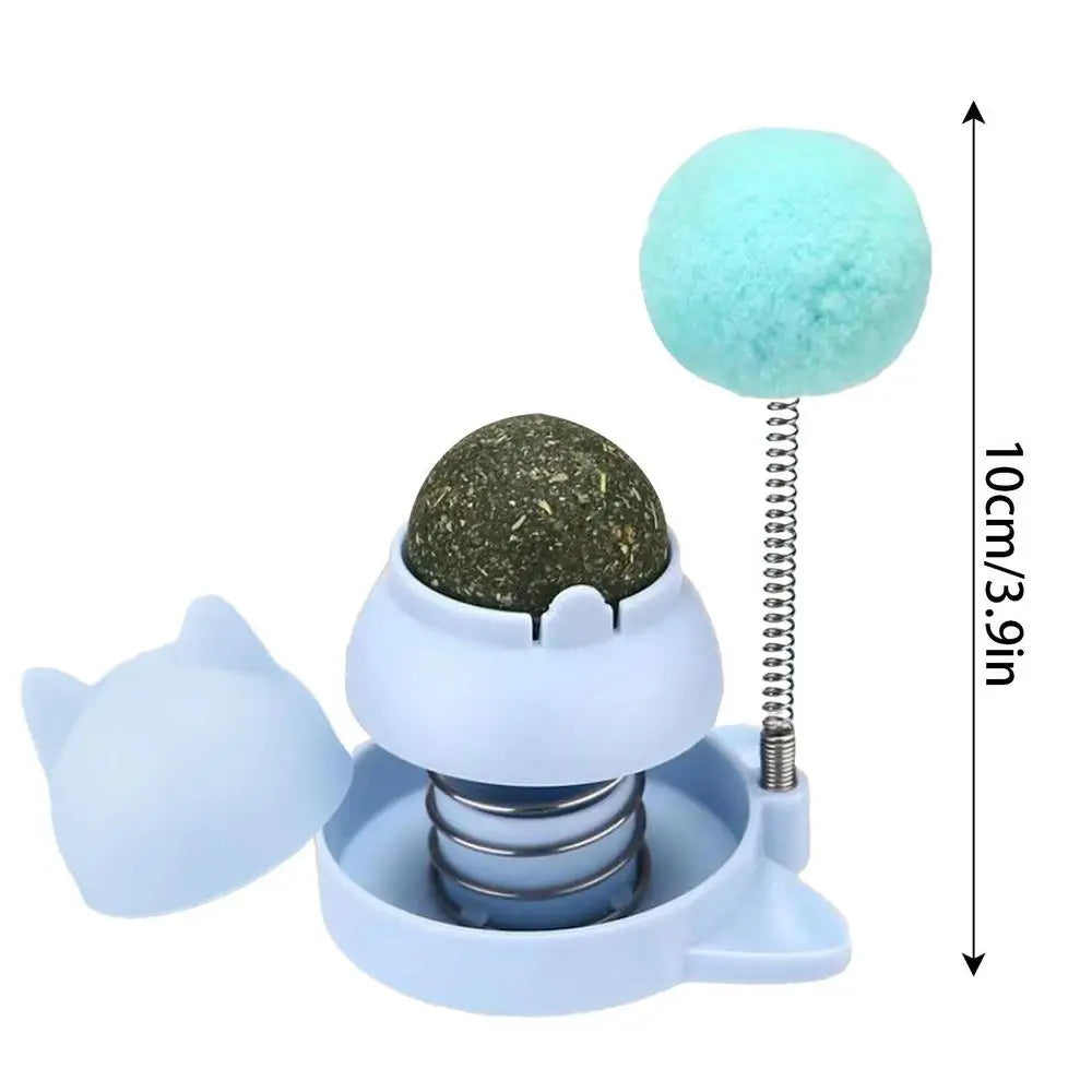 Catnip Wall Toys Rotatable Cat Licking Balls