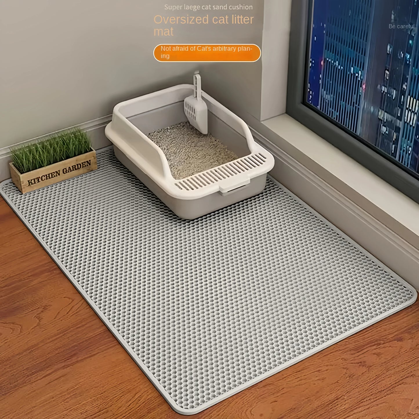 Waterproof Large Double Layer Cat Litter Mat And Box
