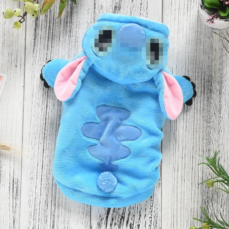 Samoyed dog clothes Winter Blue/Pink Large pajamas