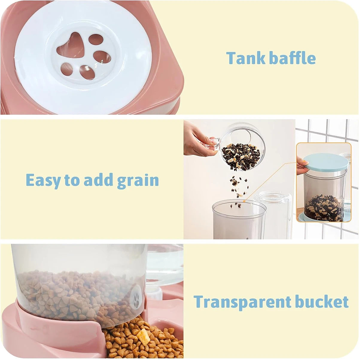 Automatic Feeder & Water Dispenser Set