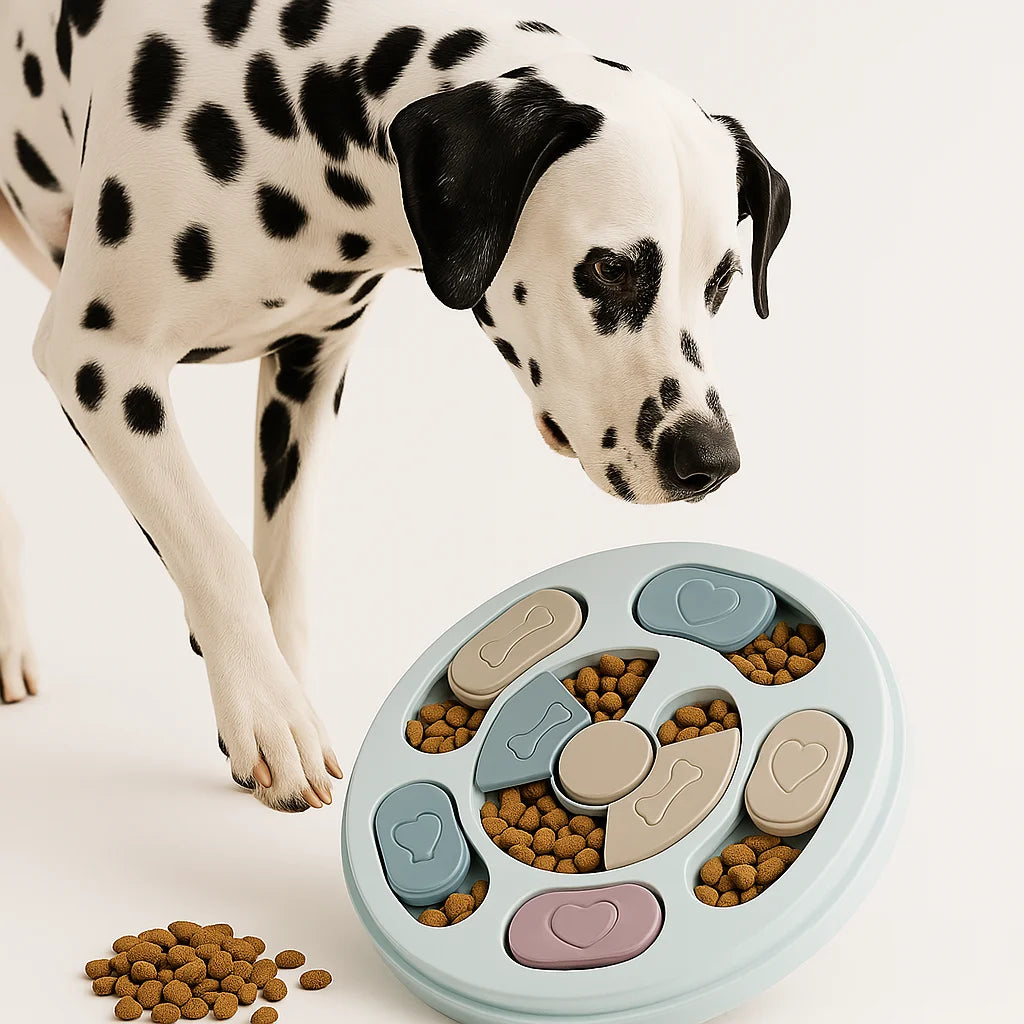 Interactive Brain Training Slow Feeding Bowl