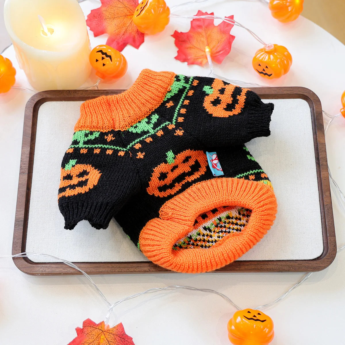 Pumpkin Patterns Cosplay Makeup Party Sweater