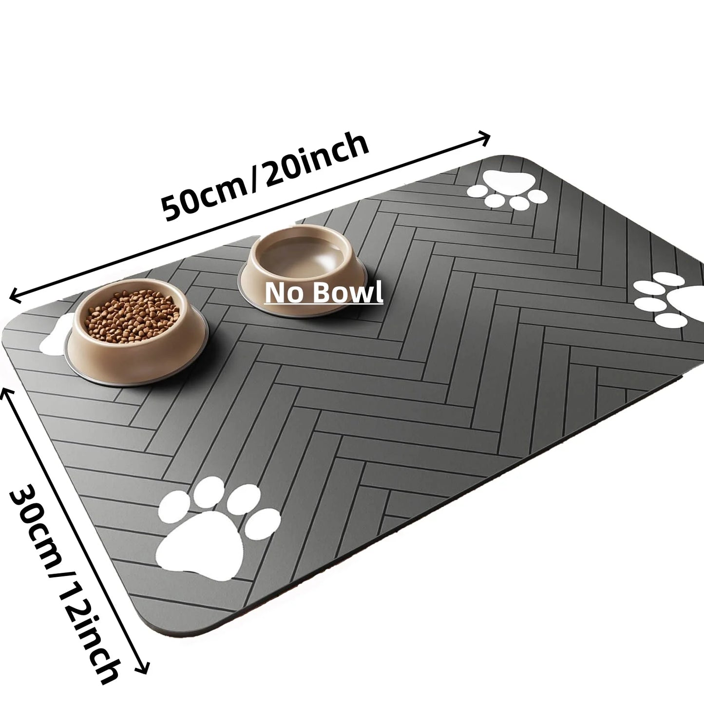 Waterproof Rubber Mat For Food and Water Bowl