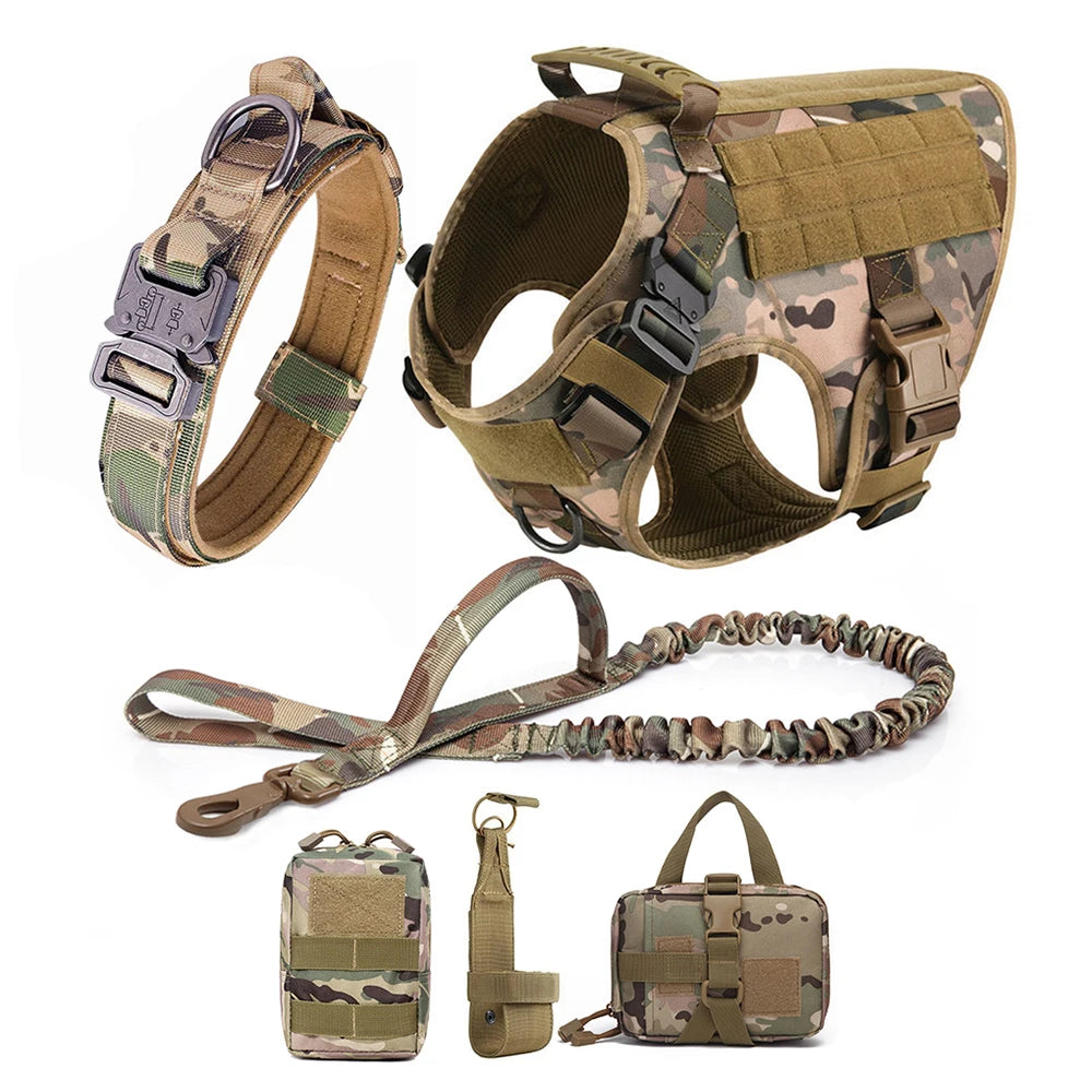 Large Dog Harness Collar Leash