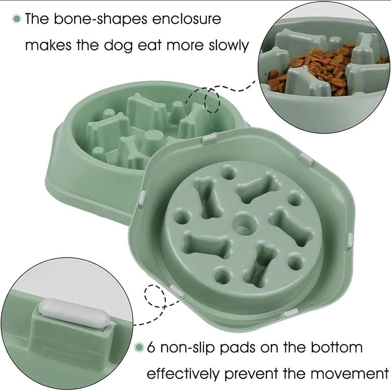 Anti-choking Slow Feeding Bowls