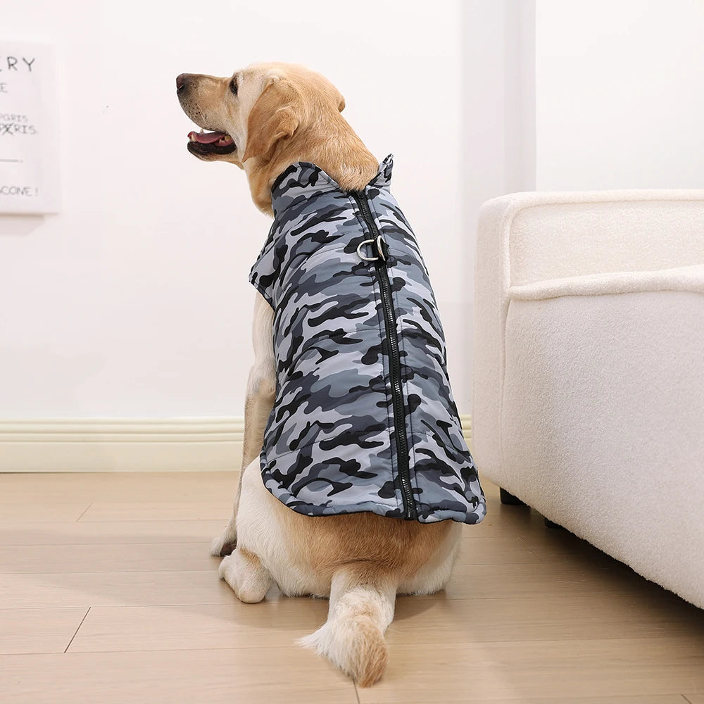 Waterproof Camouflage Coat Large Dogs