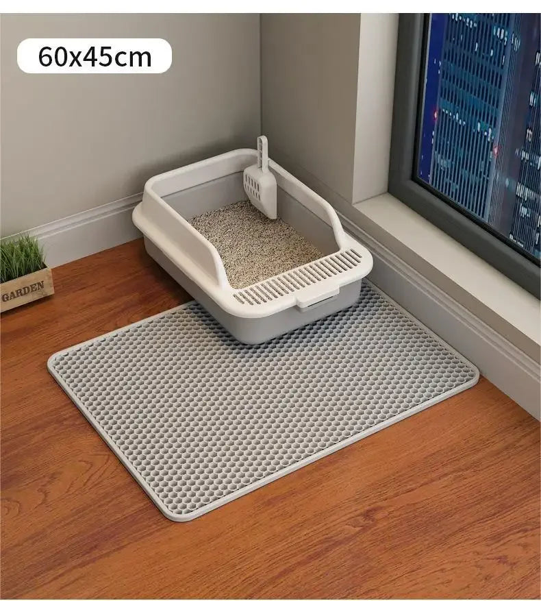 Waterproof Large Double Layer Cat Litter Mat And Box