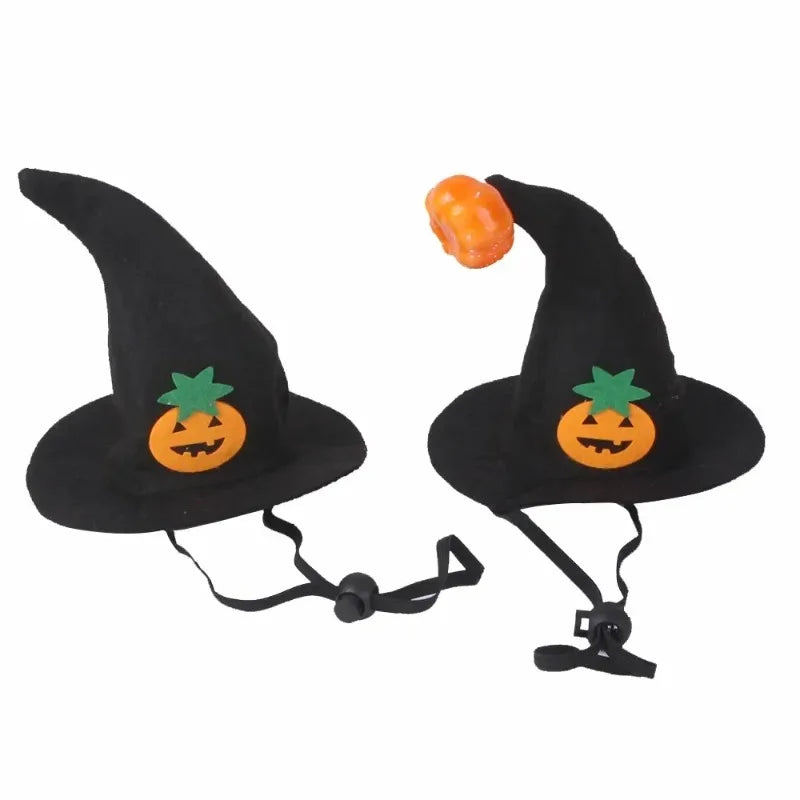 Halloween Witch Hat, Adjustable Soft Felt Pumpkin Cosplay Costume