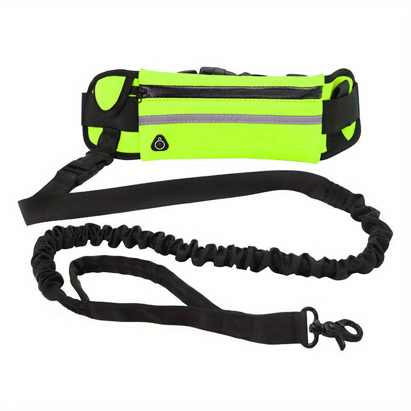 Hands-Free Dog Leash, Adjustable Waist Belt