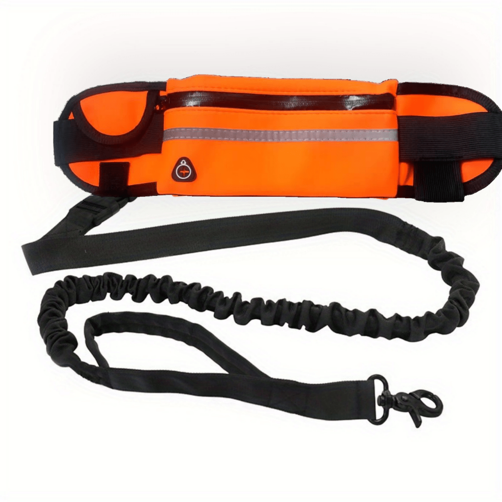 Hands-Free Dog Leash, Adjustable Waist Belt