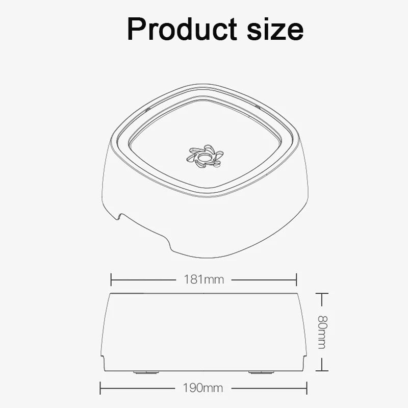 Anti-Spill Water Bowl