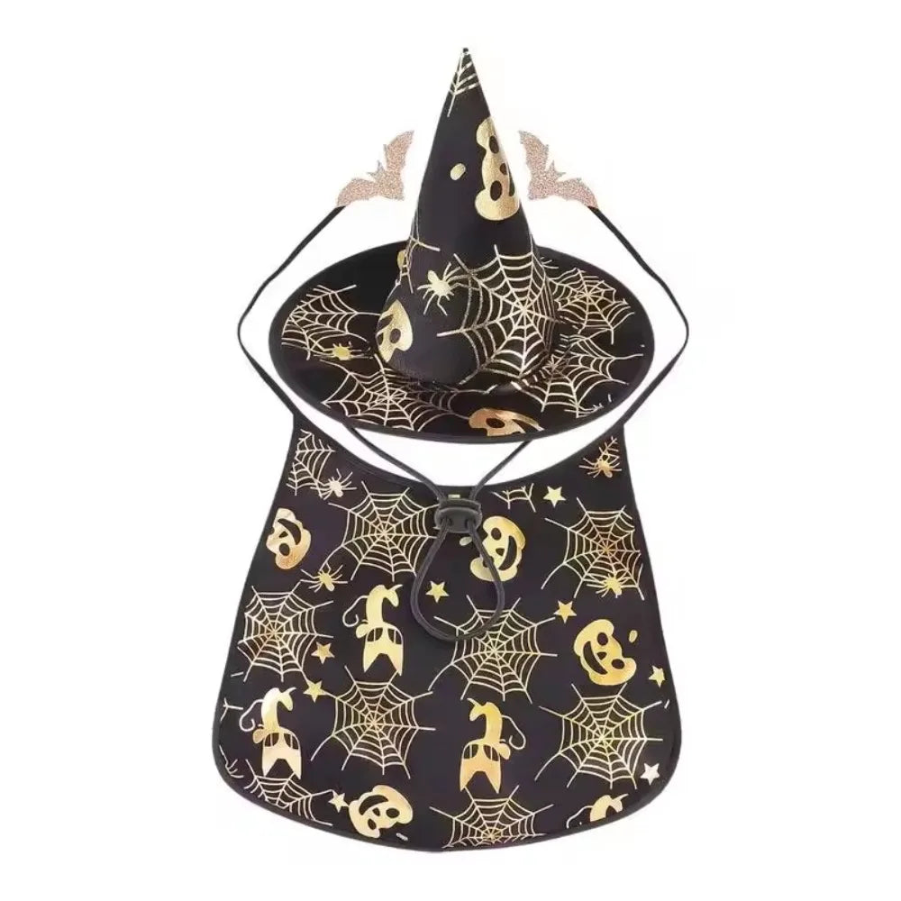 Cool Pumpkin Pet Halloween Costumes Cape