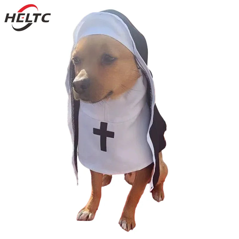 Funny Halloween Costumes, Nun Cloak Cosplay Dress.