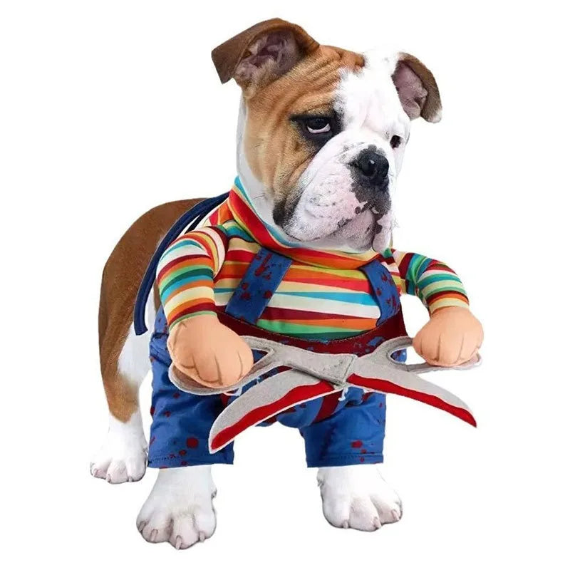 Halloween Funny, Take Scissors Three-dimensional Costume