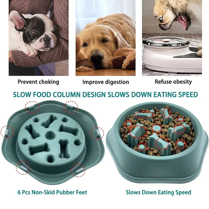Anti-choking Slow Feeding Bowls