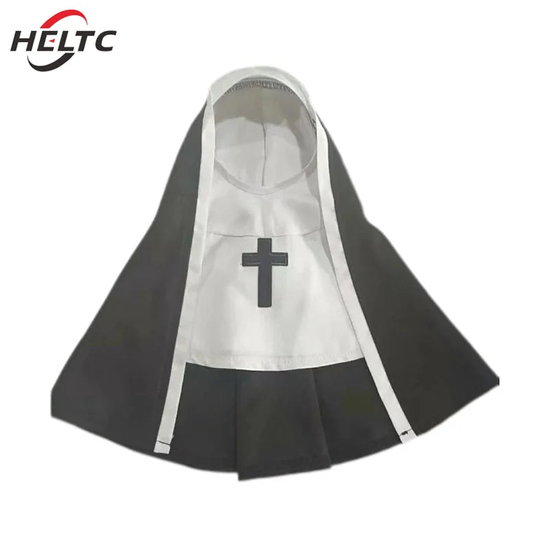 Funny Halloween Costumes, Nun Cloak Cosplay Dress.