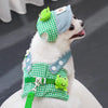Cartoon Pet Harness Leash Sun Hat Set