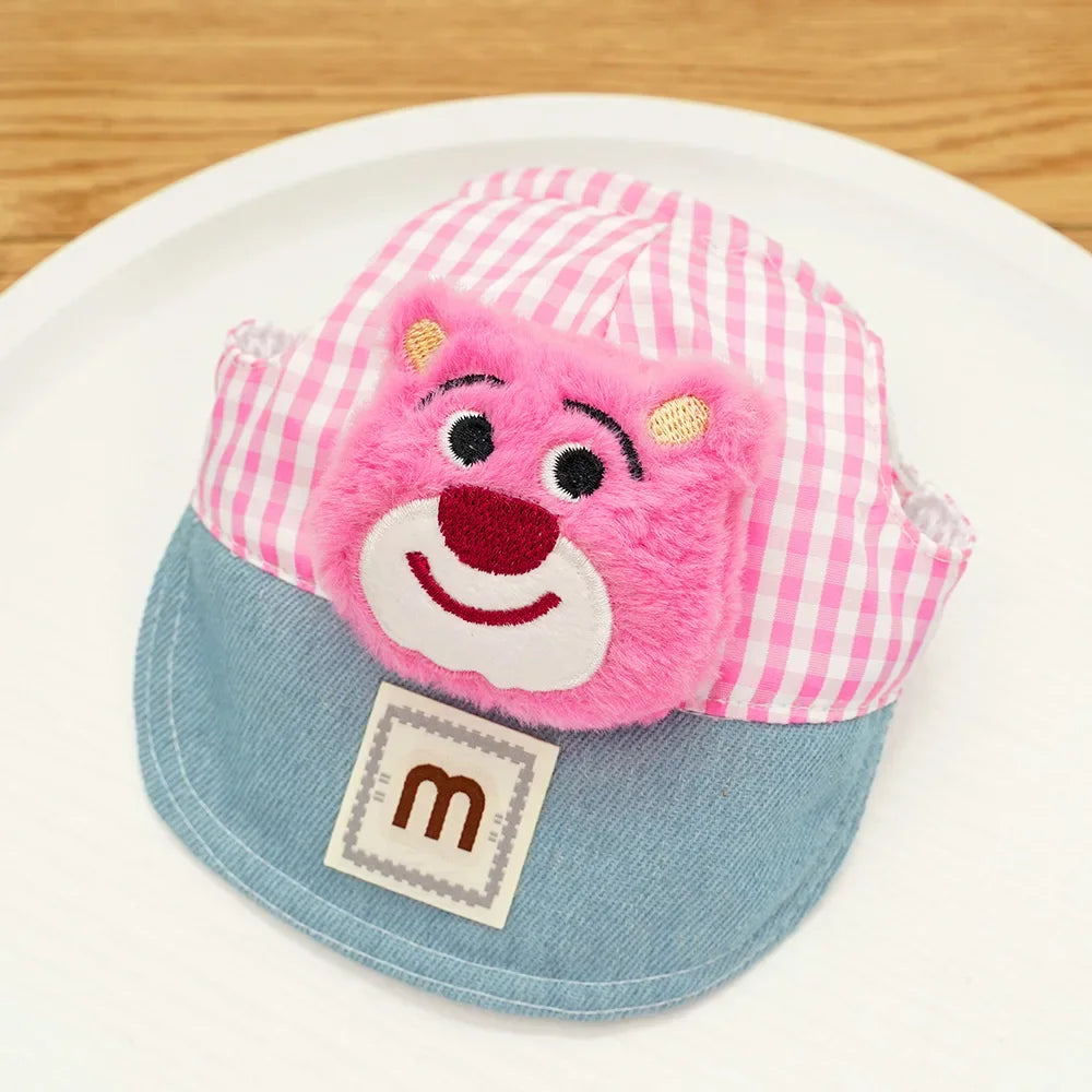 Cartoon Pet Harness Leash Sun Hat Set