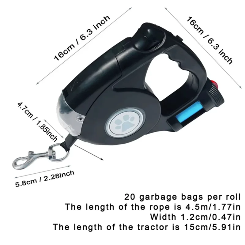 LED Flashlight Pet Leash