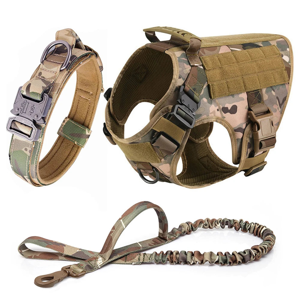 Large Dog Harness Collar Leash