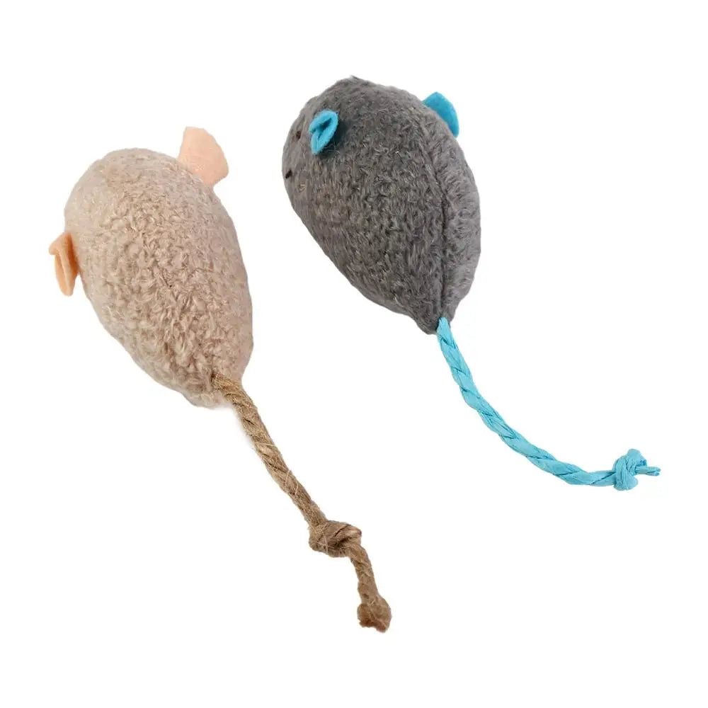 2pcs Soft Interactive Cat Toy