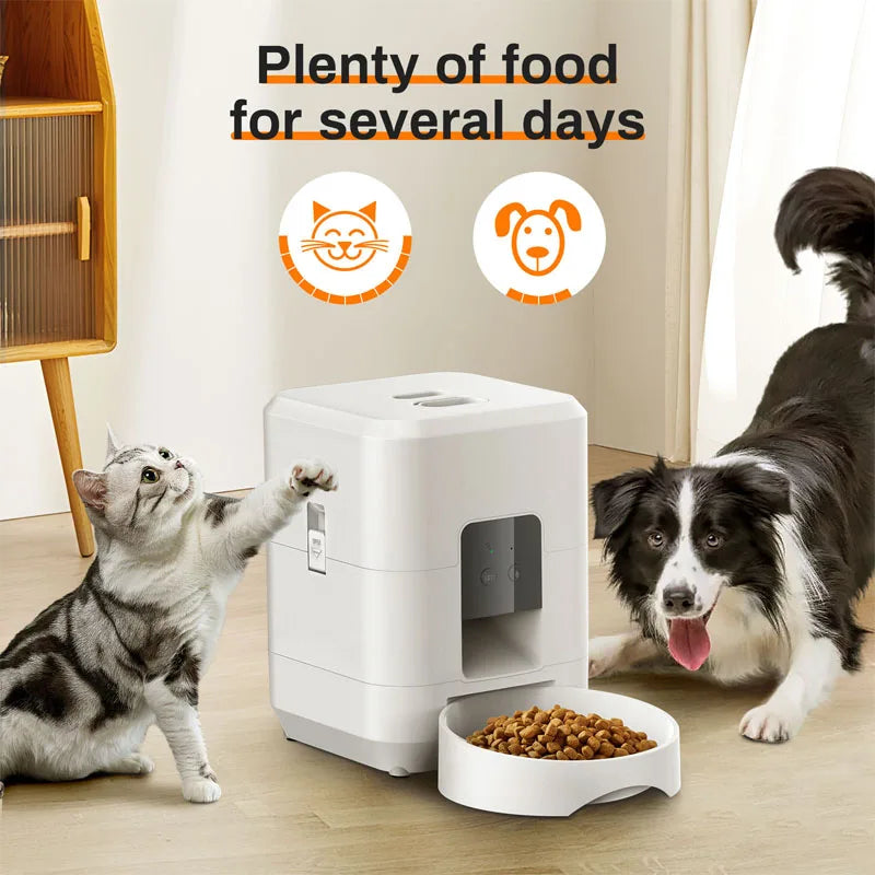 2L Smart Control Pet Feeder Usb Rechargeable