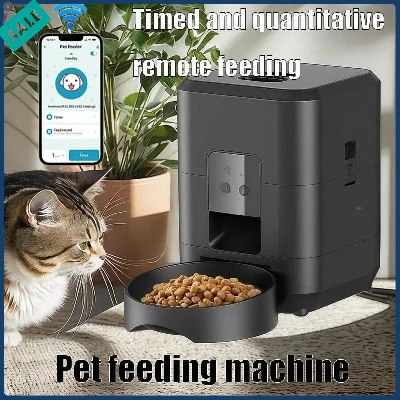 2L Smart Control Pet Feeder Usb Rechargeable