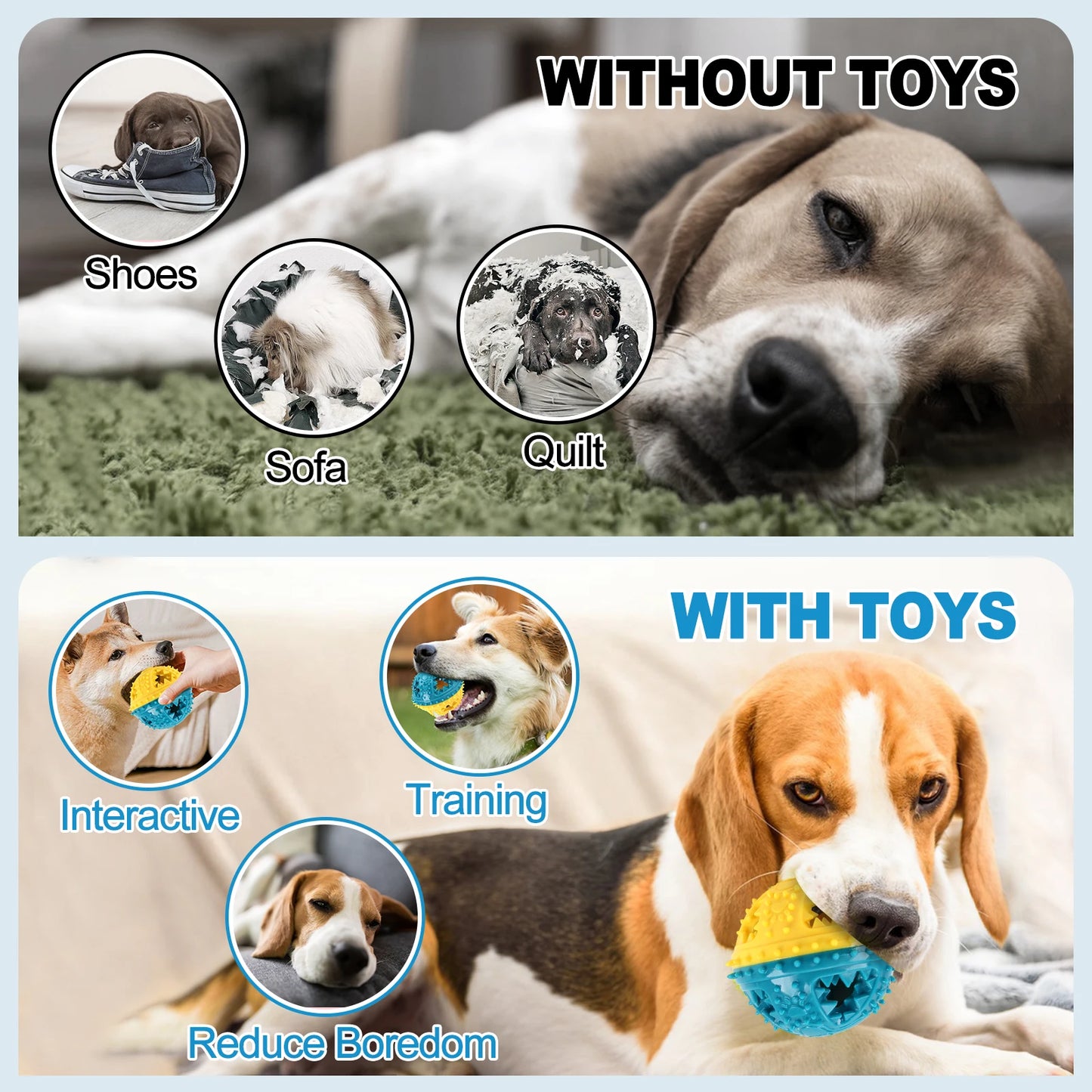 Chew Toys Grinding Teeth Sound Ball