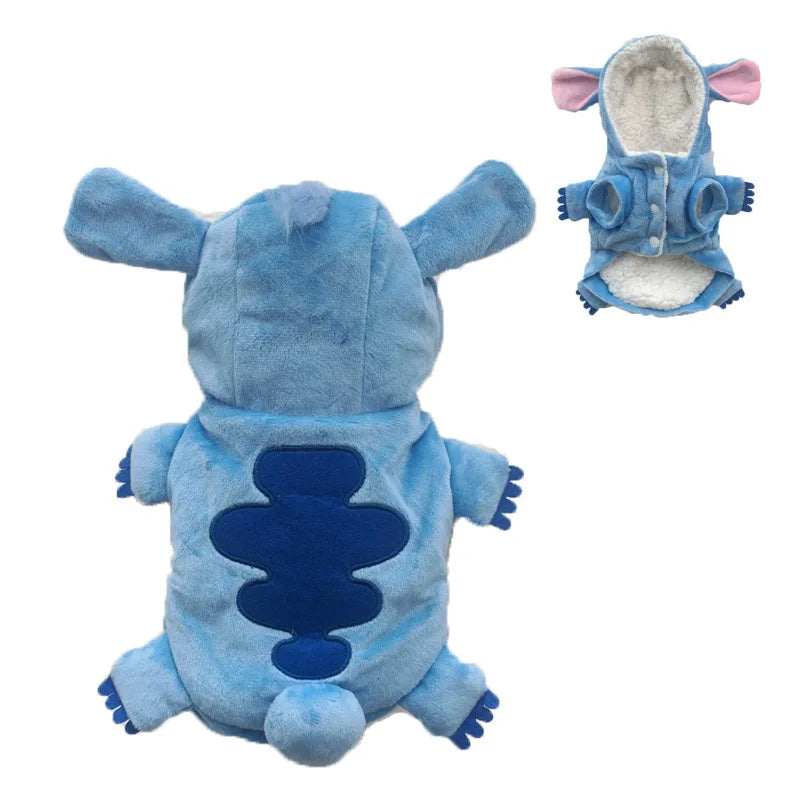 Autumn Winter Cartoon Pet Clothing Stitch