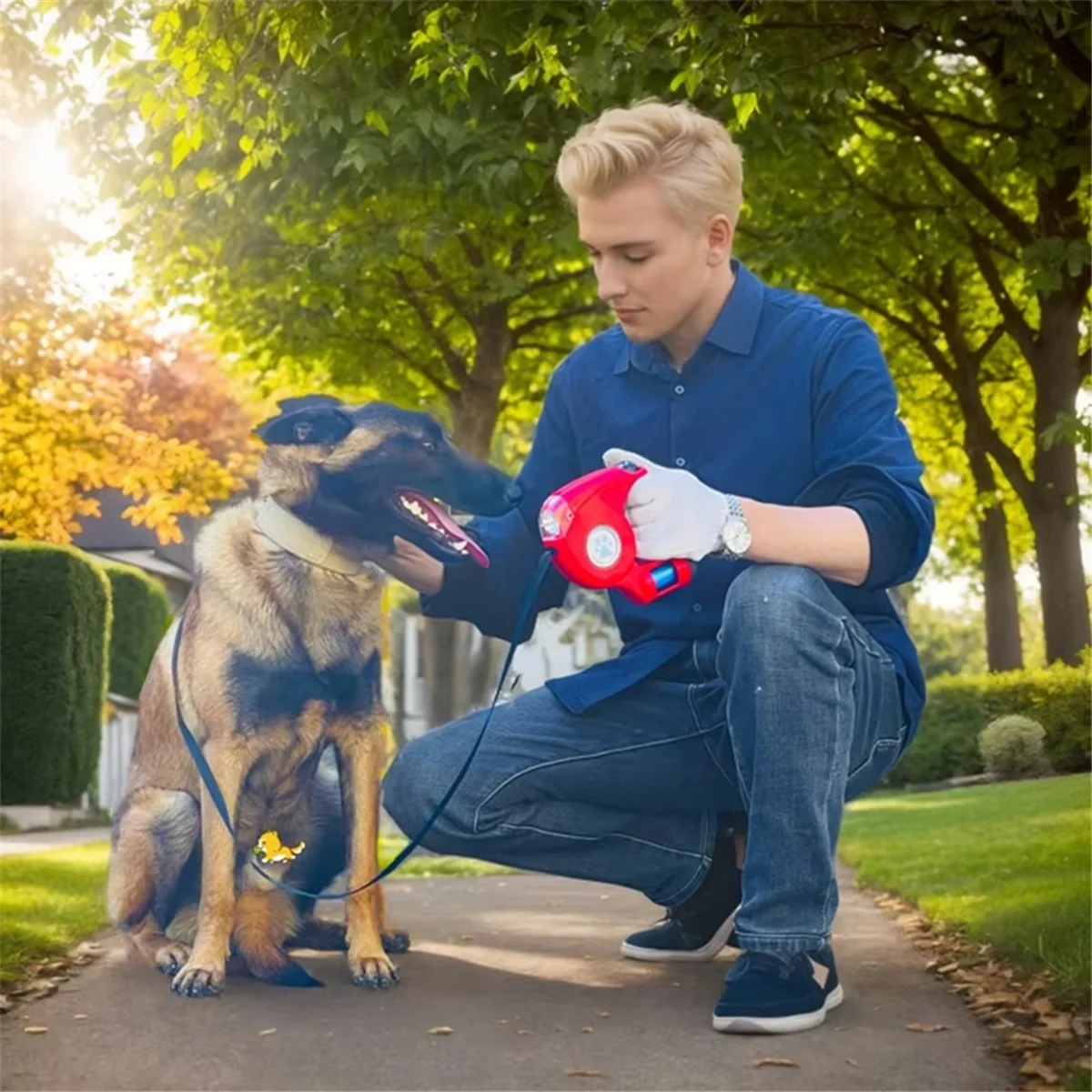 LED Flashlight Pet Leash