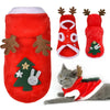 1pc Cat Christmas Clothes Winter Warm Pet Clothes for Small Medium Dogs Elk Santa Claus Dog Cats Coat Christmas Dogs Costume