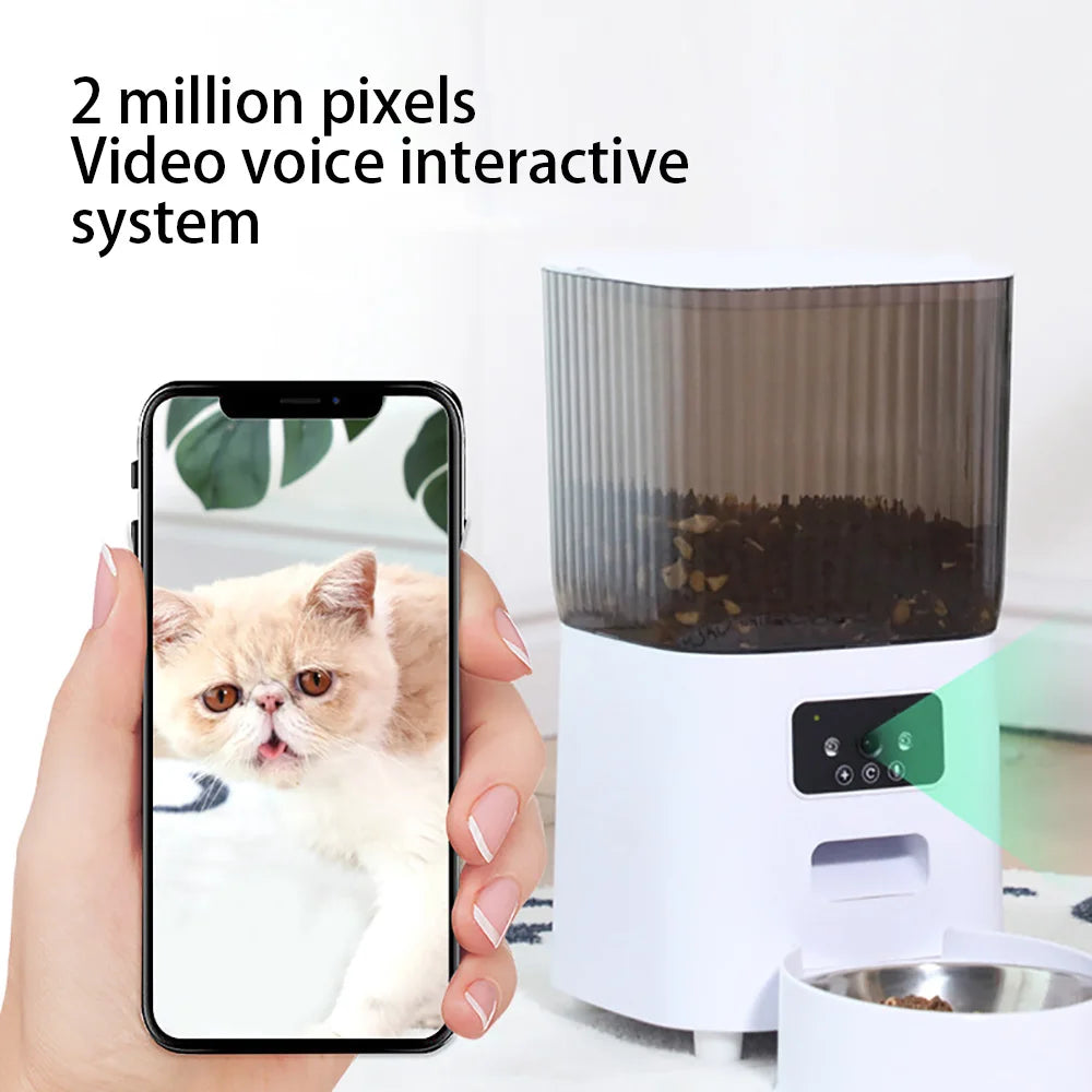 5L Double Bowls Smart Automatic Feeder With Camera