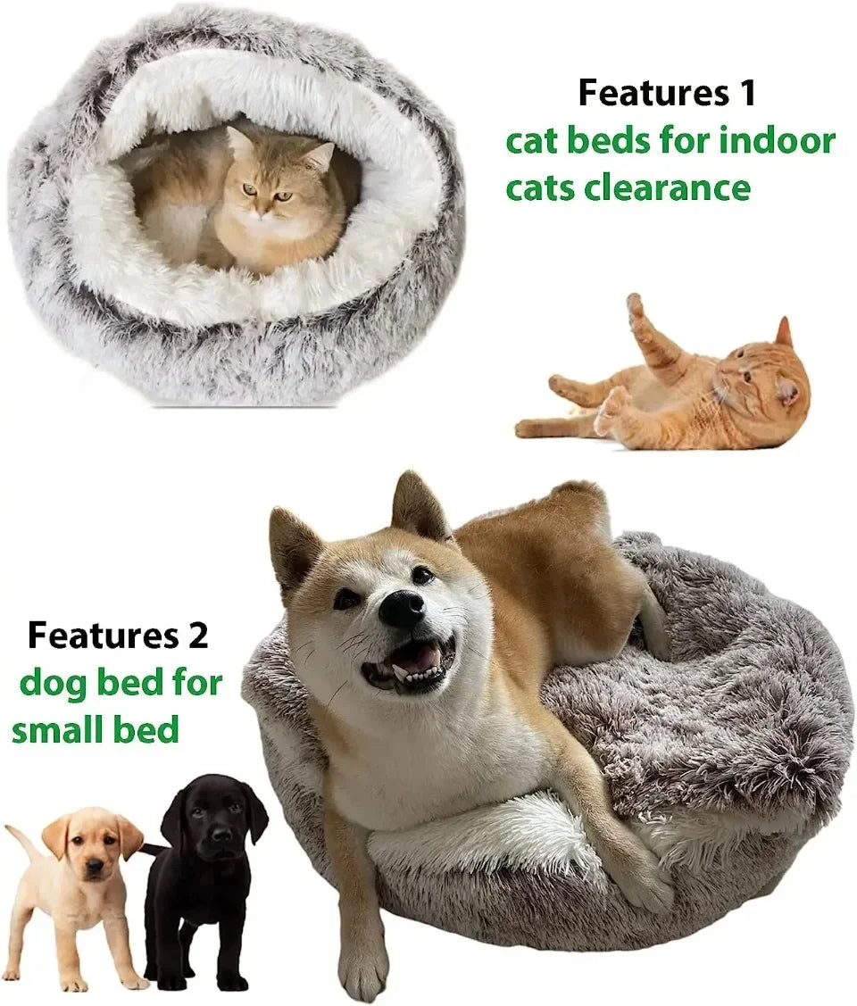 Pets Sleeping Enclosed Round Cushion