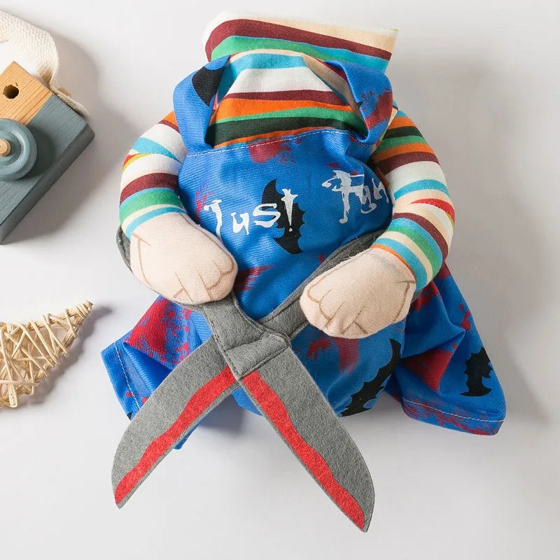 Halloween Funny, Take Scissors Three-dimensional Costume