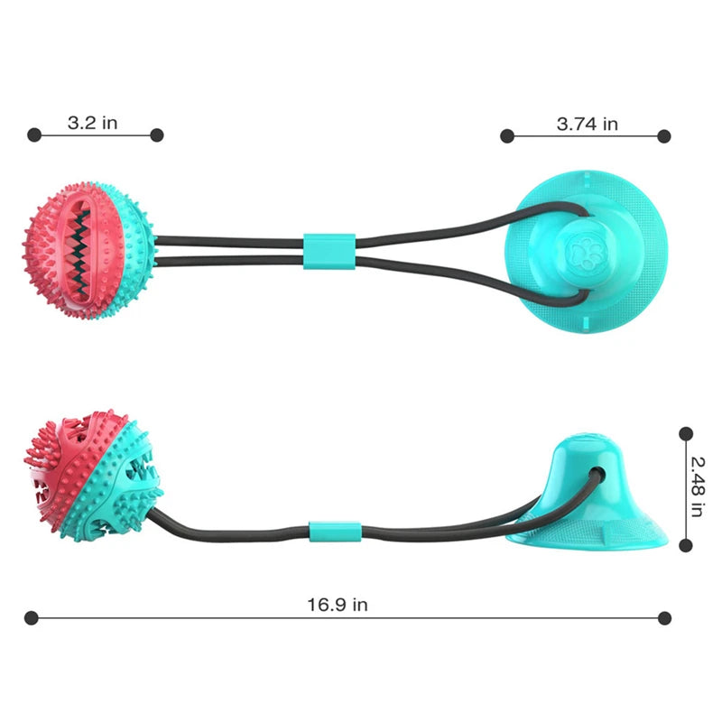 Dog Food Toy Silicon Suction Cup