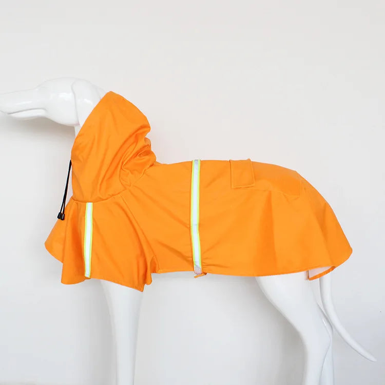 Large Dog Raincoat Corgi Cloak Style