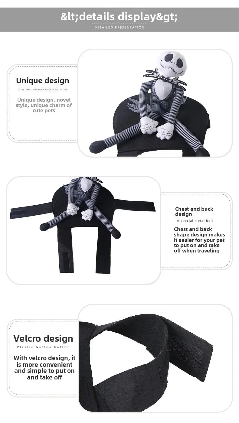 Halloween Cosplay Costume Scary Doll Horseback Riding
