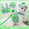 Cartoon Pet Harness Leash Sun Hat Set