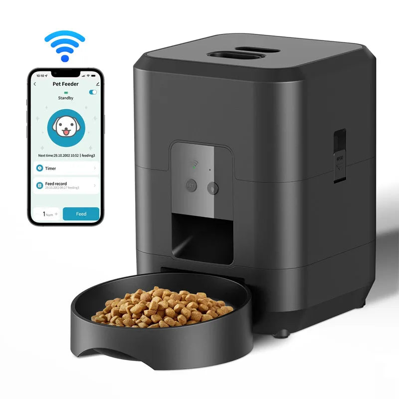 2L Smart Control Pet Feeder Usb Rechargeable