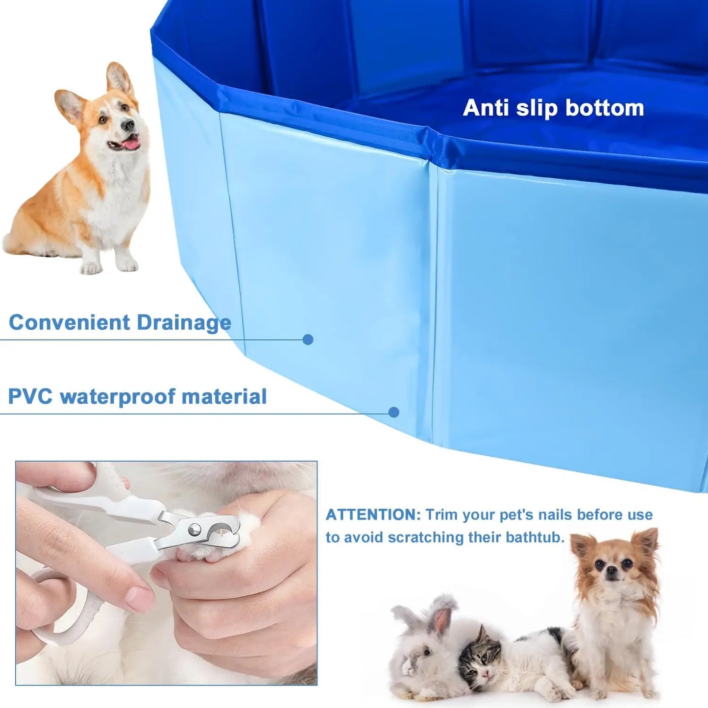 PVC foldable swimming pool