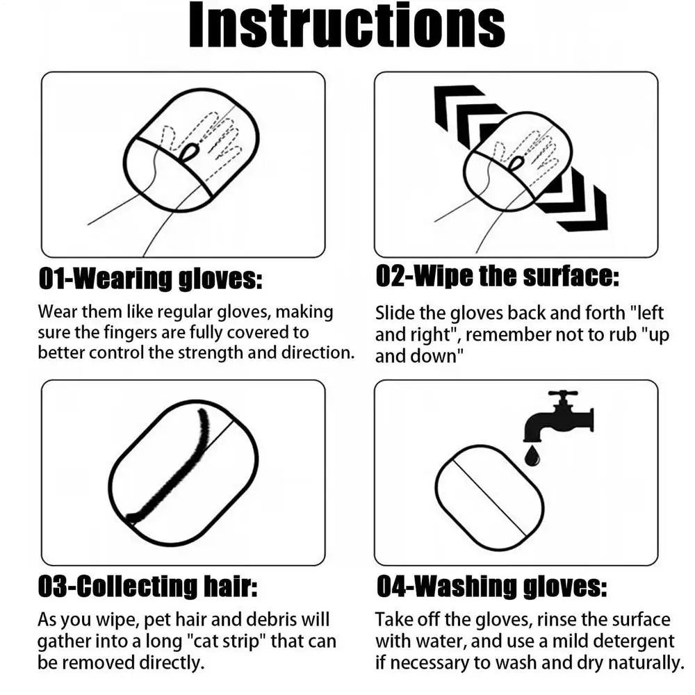 Grooming Double Sided Gloves