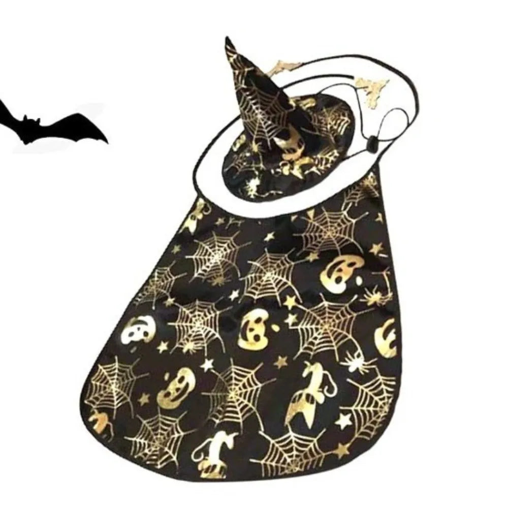Cool Pumpkin Pet Halloween Costumes Cape